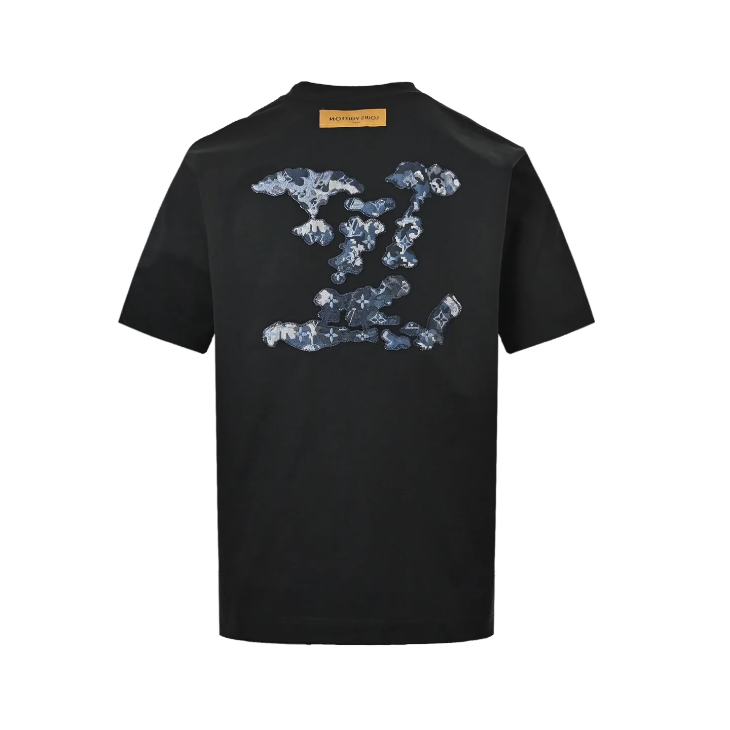 Louis Vuitton/Louis Vuitton 26ss cloud old flower patch embroidered short sleeves
